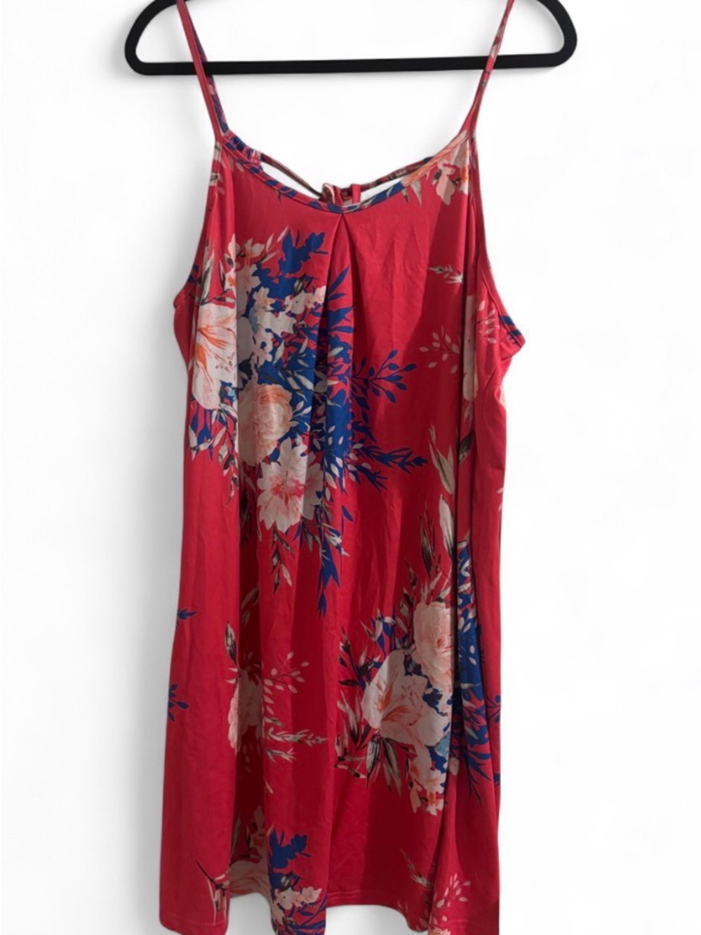 Red Floral Slip Dress